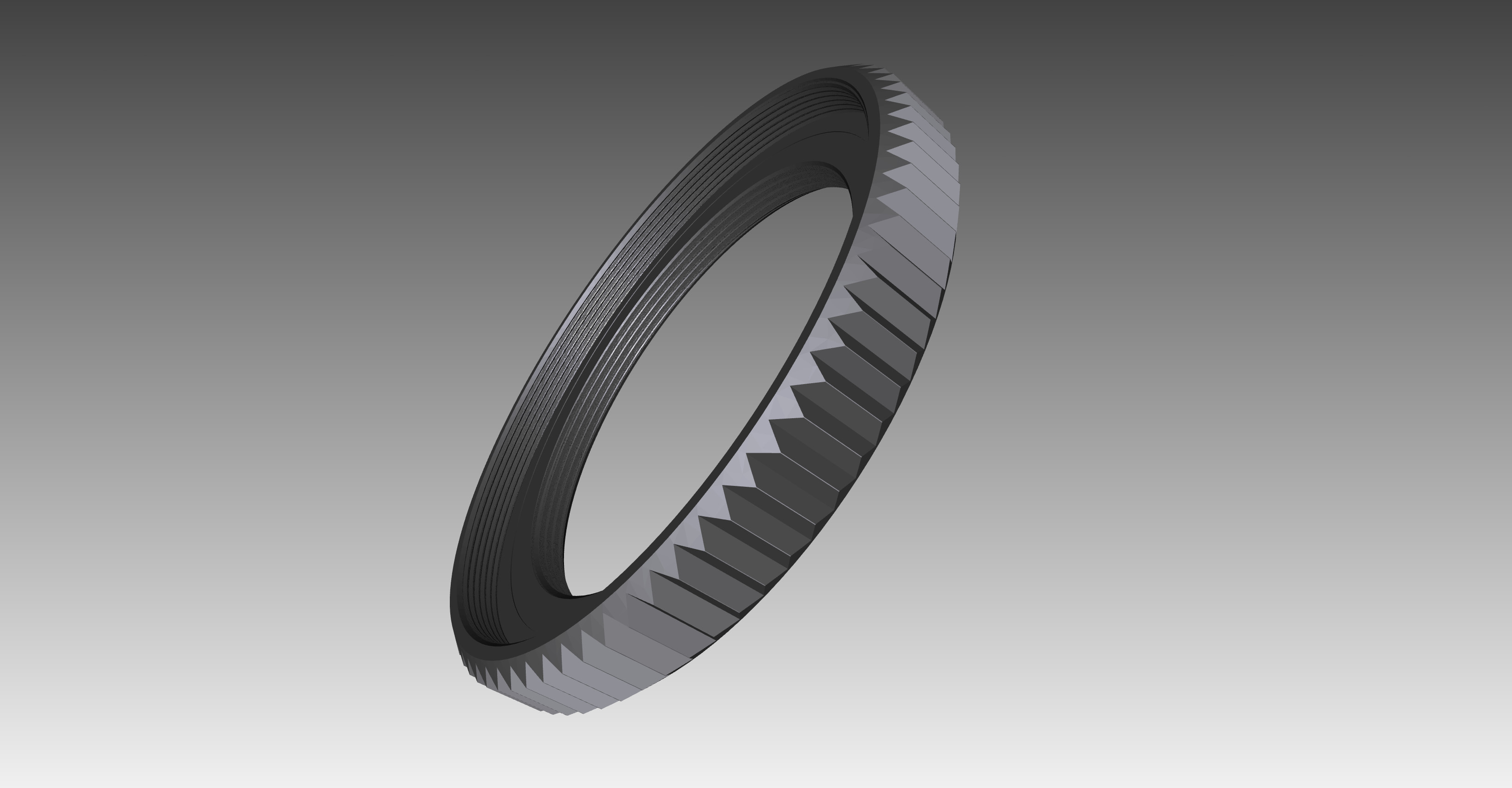 3D gedruckter Adapter M68x0.75 auf M54x1