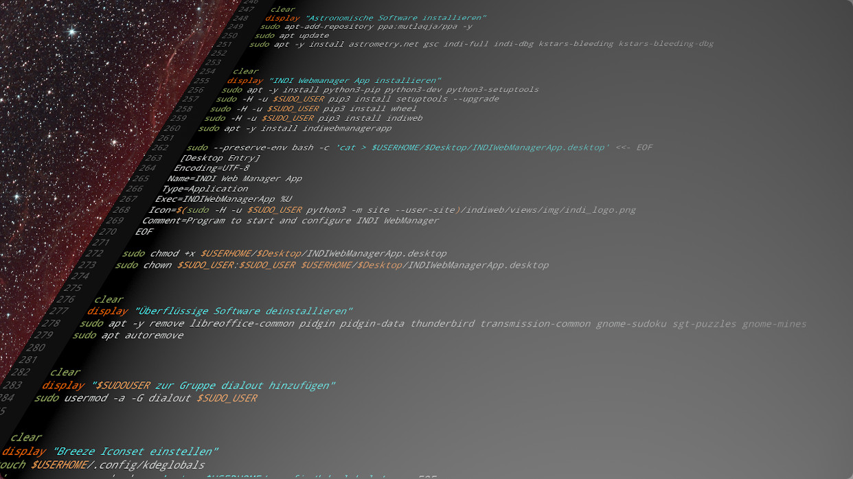 INDIbox - Software Installation des Astrocomputers